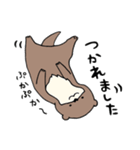 エプロンを着たカワウソ 主婦/主夫（個別スタンプ：16）