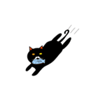 怠け者な黒猫（個別スタンプ：2）