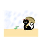 怠け者な黒猫（個別スタンプ：6）
