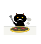 怠け者な黒猫（個別スタンプ：8）