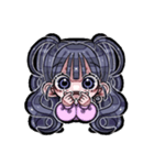 女のコの日常スタンプbyくあら様（個別スタンプ：1）