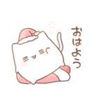 だいふく あにまるず いちご * しろねこ❶（個別スタンプ：1）