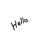 手書き文字1（個別スタンプ：8）
