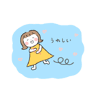 手話の女の子 時に犬（個別スタンプ：3）