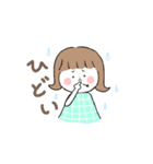 手話の女の子 時に犬（個別スタンプ：6）