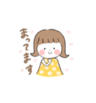 手話の女の子 時に犬（個別スタンプ：12）