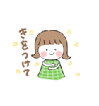 手話の女の子 時に犬（個別スタンプ：15）