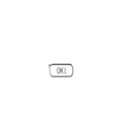 The Simple吹き出し①（個別スタンプ：15）