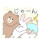 水色の少年7 ブラウン＆フレンズコラボver.（個別スタンプ：30）