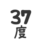 ●縦に体温を伝えるスタンプとメッセージ●（個別スタンプ：3）