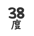 ●縦に体温を伝えるスタンプとメッセージ●（個別スタンプ：4）