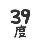 ●縦に体温を伝えるスタンプとメッセージ●（個別スタンプ：5）