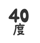 ●縦に体温を伝えるスタンプとメッセージ●（個別スタンプ：6）