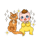 お喋りベビー ＆ にゃんs（個別スタンプ：6）