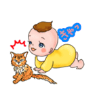 お喋りベビー ＆ にゃんs（個別スタンプ：10）
