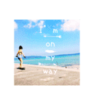 Seaside インスタ風〜日常英会話（個別スタンプ：8）