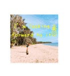 Seaside インスタ風〜日常英会話（個別スタンプ：18）
