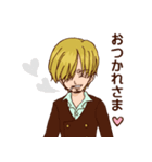 ONE PIECE サンジ 愛のスタンプ（個別スタンプ：3）