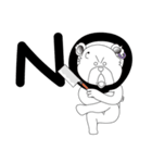 肉切り包丁クマ（個別スタンプ：12）