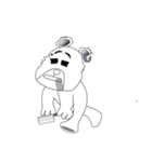 肉切り包丁クマ（個別スタンプ：17）