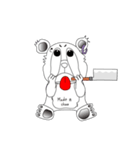 肉切り包丁クマ（個別スタンプ：19）