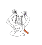 肉切り包丁クマ（個別スタンプ：20）