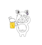 肉切り包丁クマ（個別スタンプ：23）