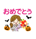 ハロウィンに使える♡女の子（個別スタンプ：21）