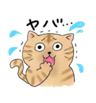 使える丸いねこスタンプ（個別スタンプ：8）