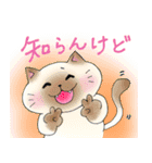 使える丸いねこスタンプ（個別スタンプ：12）
