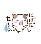 ゆるっと三毛ねこ（個別スタンプ：21）