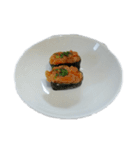 日本食写真、寿司、焼き魚グラタン味噌汁（個別スタンプ：7）
