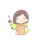 元気なあいさつ女子（個別スタンプ：8）