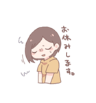 元気なあいさつ女子（個別スタンプ：13）