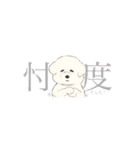 挨拶＆犬の省スペーススタンプ（個別スタンプ：24）