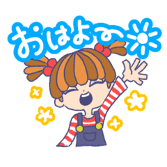 [LINEスタンプ] レトロ★ガール①