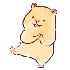 [LINEスタンプ] キンクマハムスターちーはむの毎日