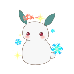 [LINEスタンプ] ゆるい雪うさぎ