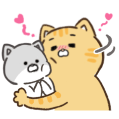 [LINEスタンプ] にゃんこママとかわいいベイビー