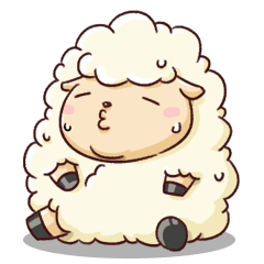 [LINEスタンプ] ぽっちゃり羊。の画像（メイン）