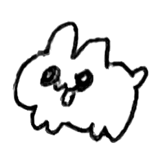 [LINEスタンプ] うさぎにちかいなにか
