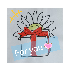 [LINEスタンプ] 名もない花の日常