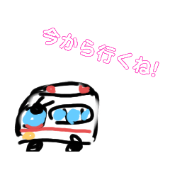 [LINEスタンプ] 子供の落書きスタンプ(はたらくくるま)