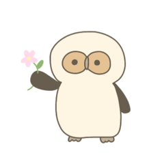 [LINEスタンプ] フクロウのぽんちゃん