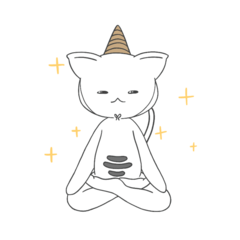 [LINEスタンプ] ヨガ猫 サンブル