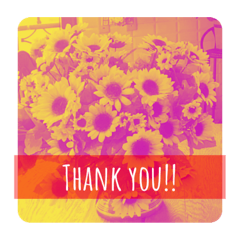 [LINEスタンプ] greeting！！_Sunflower version_