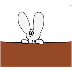 [LINEスタンプ] キメラ(うさぎ×にんじん)