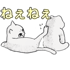 [LINEスタンプ] カエルとネコ夫妻の日常会話