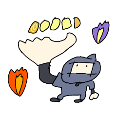 [LINEスタンプ] 自由スペシャル忍者(Ninja)