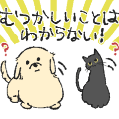 [LINEスタンプ] のんびりだっくすとちび黒猫